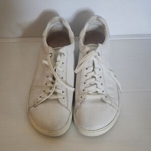Birkenstock Bend Men's Size 10 US 43 EU White Leather Sneakers